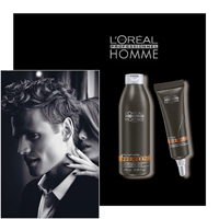 Л'Ореаль PROFESSIONNEL HOMME - FIBERBOOST і SOIN FIBERFUEL L OREAL Прадукты Чалавек фарбавальнік